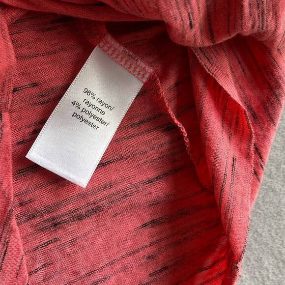 Maurices Womens Small Faux Wrap Top Pink Black - Picture 5 of 11